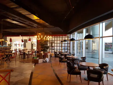 Ceiling cameras in a restaurant