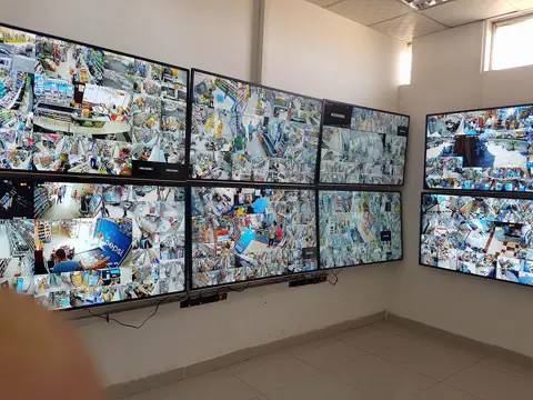 Control-room video wall